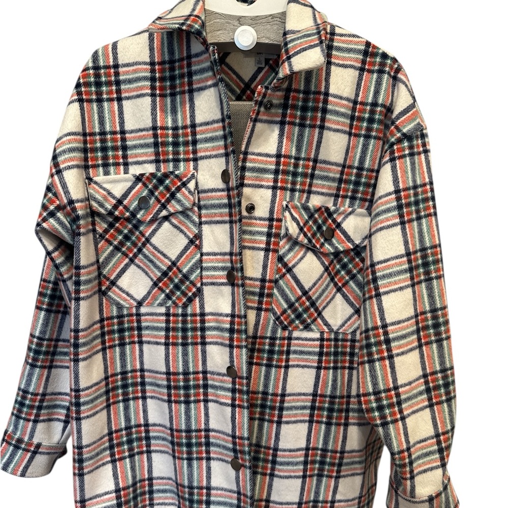 Nordstrom BP Plaid Button-Up Shirt Jacket